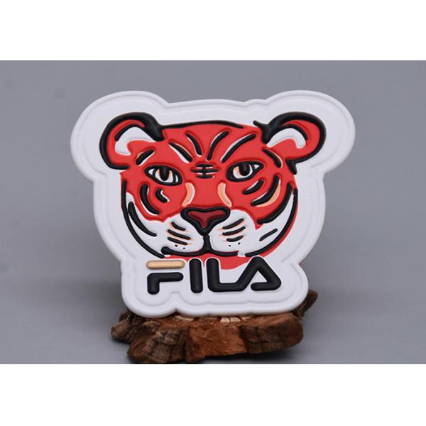 Garments Degradable TPU Embossed Custom Logo Label With 5 Colours