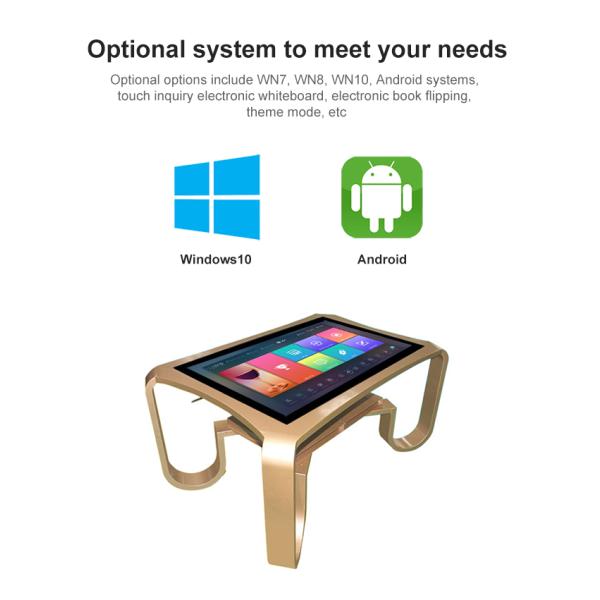 43 Inch Touch Table Windows Touch Screen Coffee Table Online Shopping Mall LCD Advertising Display Digital Screen