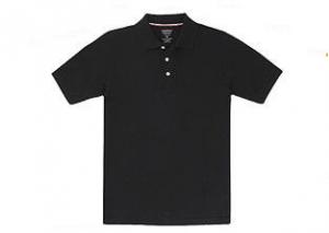 Quality Soft Embroidered Cotton Polo Shirts , 150 / 180 GSM School Uniform Polo Shirts for sale