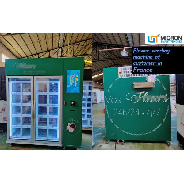 Cup cake Cooling Locker Vending Machine With 22 Inch Screen 110V