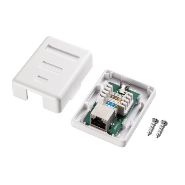 Single Port Cat6 UTP Surface Mount Box for Seamless Network Desktop Integration