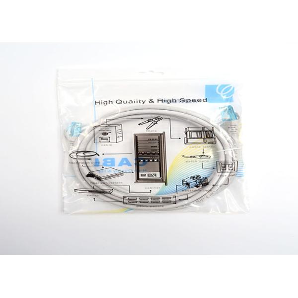 Unshielded 3ft cat6 patch cables , Molded category 6 patch cable grey Color