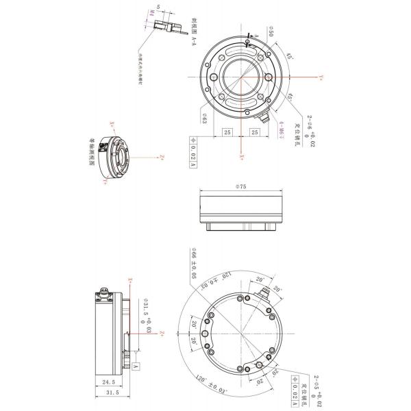 24 Bits Six Axis Force Sensor