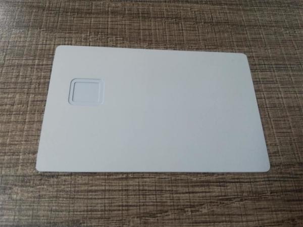 Buy Laser Engraved Matte White 0.8mm Metal Business Cards at wholesale prices
