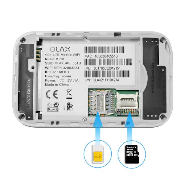 OLAX MT10 4G Mobile WiFi Device Portable Wireless Router With Sim Card Slot