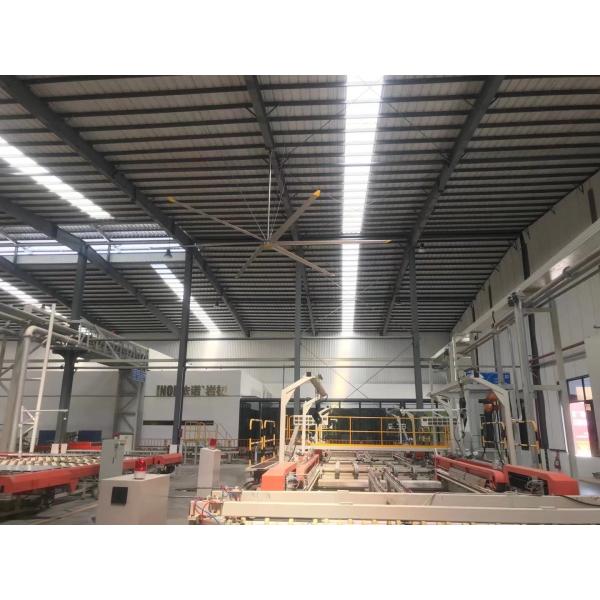 1.5kw Natural Cool Air Cooling High Speed HVLS Ceiling Fan