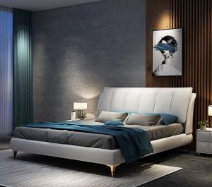 Quality Luxury Hotel Bedroom Furniture Platform Wood Frame Bed With Storage for sale