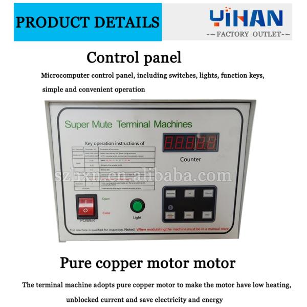 Ultra-Quiet Terminal Crimping Machine with 30/40 Mm Stroke and Wire Range 0.1-2.5 Mm2