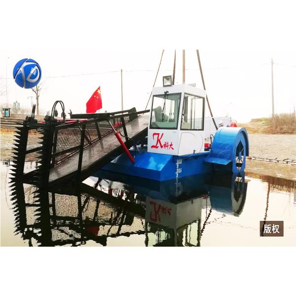 Width 2m Seaweed Cutting Machine Reed Harvester water cleaning