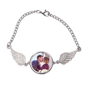 Personalized Sublimation Angel Wings Bracelet Creative Souvenir Gift Sublimation