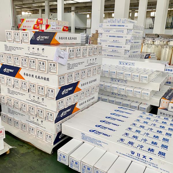 Finished laminated material sample