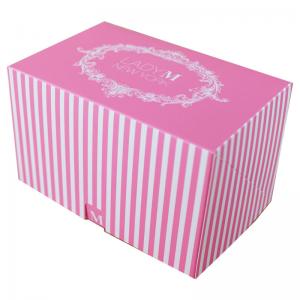 Quality Logo Printed Eco Friendly Box Packaging , Biodegradable Cupcake Boxes Space Saving for sale