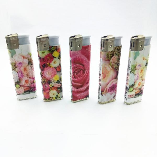 Dy-057 OEM Custom Logo Disposable Cigarette Electronic Lighter