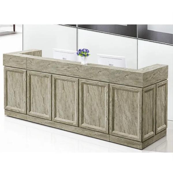 Modern Luxury Style Reception Desk Customized Office Reception Furniture Multi Person Reception Desk