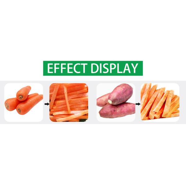 Automatic Food Processing Machines High Speed Potato French Fries Cutting Machine