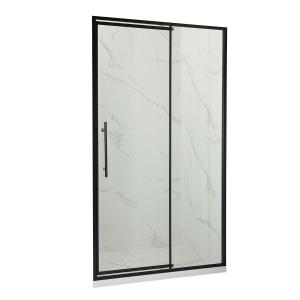 China Extruded Aluminum Bathroom Doors , Vertical Waterproof Sliding Door Tinted Glass on sale