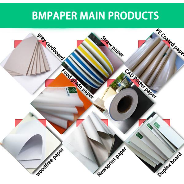 Long Grain 60gr Bright White Plain Bond Paper 70*100cm in sheet for Notepad