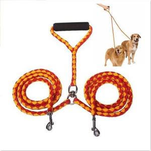 Quality Anti Entanglement Pet Traction Rope Double Dog Walking Rope for sale