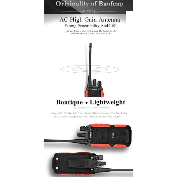 BAOFENG BF-999S Walkie Talkie Single Band Two Way Radio Interphone Tansceiver for Security Hotel Baofeng 999S Long Range Walkie Talkie Single Band Two Way Radio Interphone