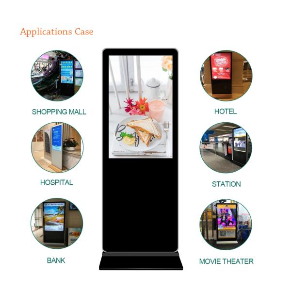 Interactive Touch Screen Digital Signage 178 Degree Wide Visual Angel