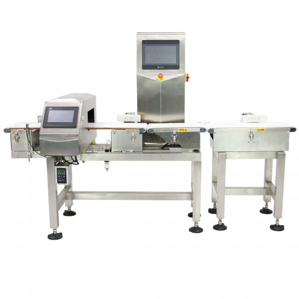 Buy Combo Metal Detector And Automatic Check Weighing Machines In Stainless Steel at wholesale prices