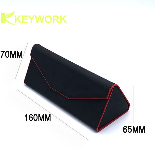 Foldable Sunglasses Case PU Leather Folding Eyeglass Case