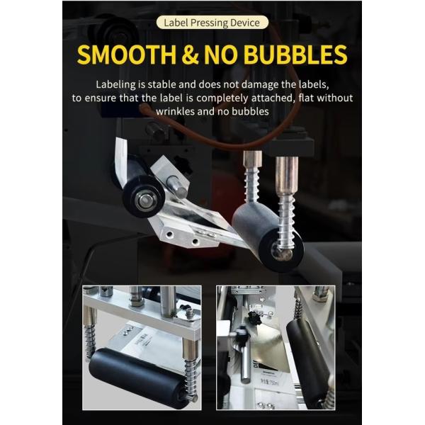 New Style Design 50Ml Refillable Home Aromatherapy Flat Glass Bottles Manual Flat Labeling Machine