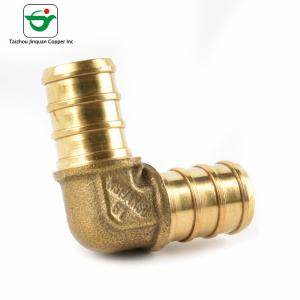 Quality Lightweight 3/4 Copper Pex 90 Degree Elbow Pex Barb Fitting for sale