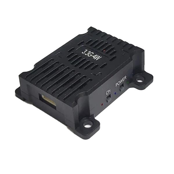 3.3Ghz FPV VTX 4W Long Range Video Transmitter For Drone Video Link DC 12V-36V