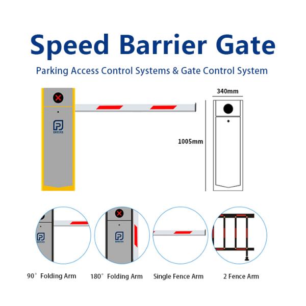 RFID Automatic Parking Barrier Gate LPR Parking Garage Barrier Gate