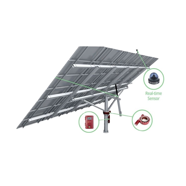 3kw Two Axis All Key Components Solar Panel Tracking System Dual Axis Completed Solar tracker Systems