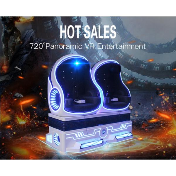 Attractive 9D VR Cinema Egg Shape VR Chair Simulation Rides Single / Double / Triple Seats