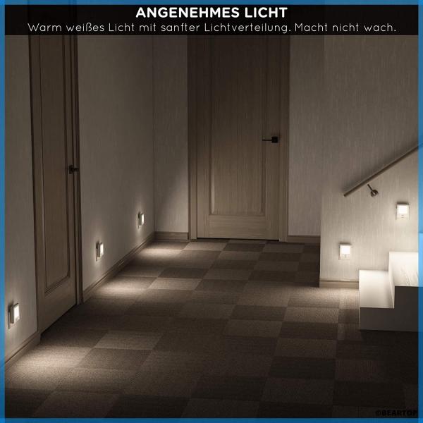 Dusk to Dawn Brightness Adjustable Plug in Motion Sensor LED Night Light