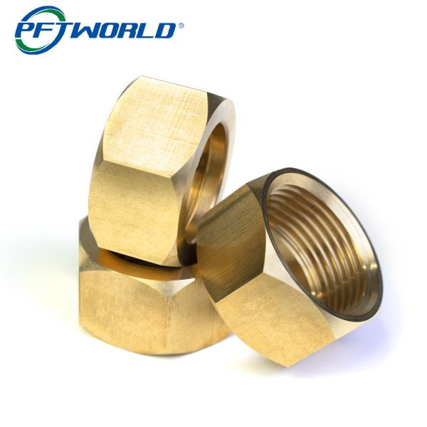 Brass Copper CNC Machined Parts Nut Milling Service Custom Component