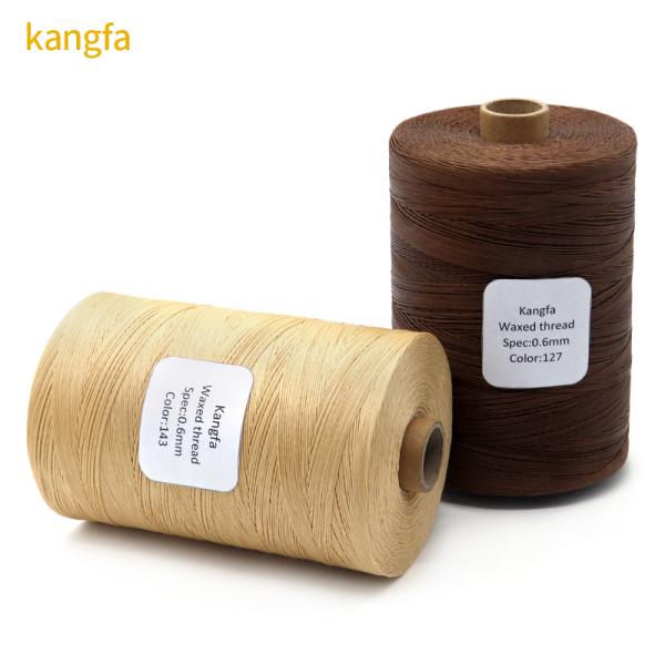 Sample Free 1KG Flat Sewing Thread Polyester Braid Strength Leather Thread Wax Thread