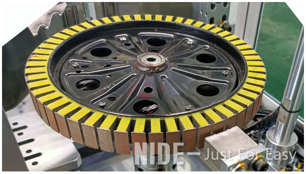 Wheel motor winding machine.jpg Wheel Hub Motor Stator Winder Machine For Electric Vehicle Motor Stator Making