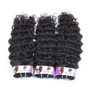 Quality Black Rose wholesale grade 7A Deep  Wave peruvian virgin human hair for sale