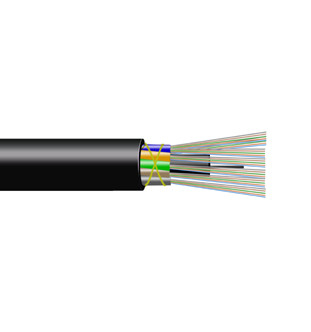 GYFXTY Glass Yarn Armored Loose Tube Fiber Optic Cable , All Dielectric Fiber Optic Cable