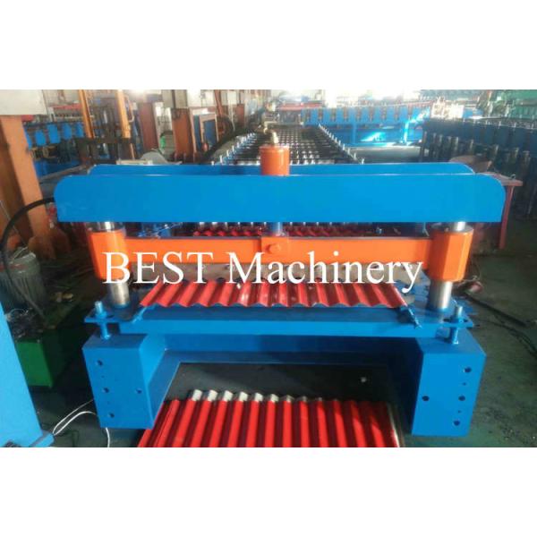 Building Roofing Sheet Roll Forming Machine , Roofing Sheet Making Machine
