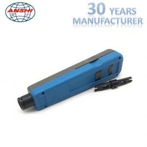 China ANSHI Impact And Punch Down Tool For 110 Wiring Block Rack Mount Blue Color on sale