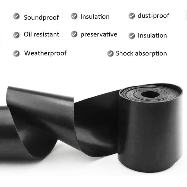 Neoprene Rubber Strips Solid Rubber Roll Neoprene Solid Rubber Sheet For Horse Trailer Wall 12in X 1/16in X 10ft