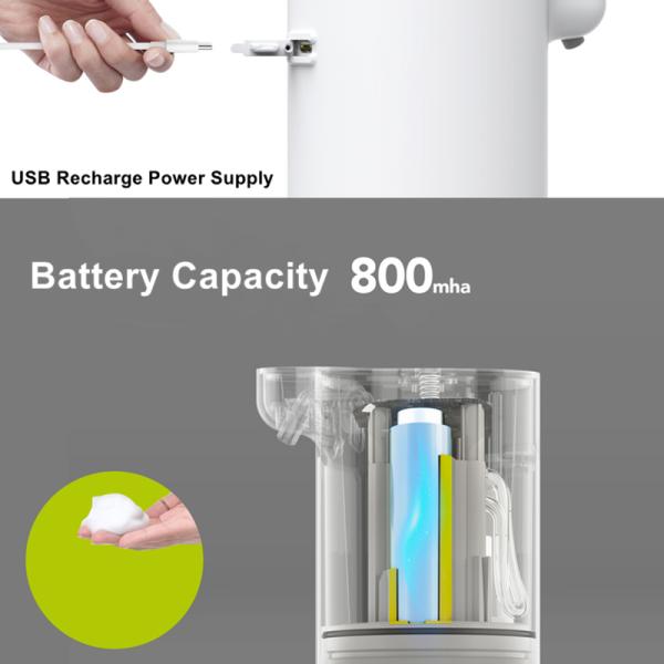 CE 300ML Sensor Foam Soap Dispenser Refillable Bathroom Accessories