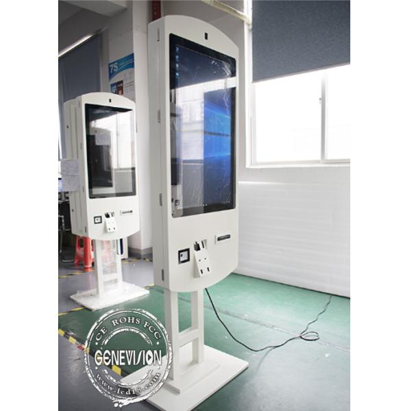 Floor Stand Slim Double Sided 32" Touch Screen Self Ordering Kiosk