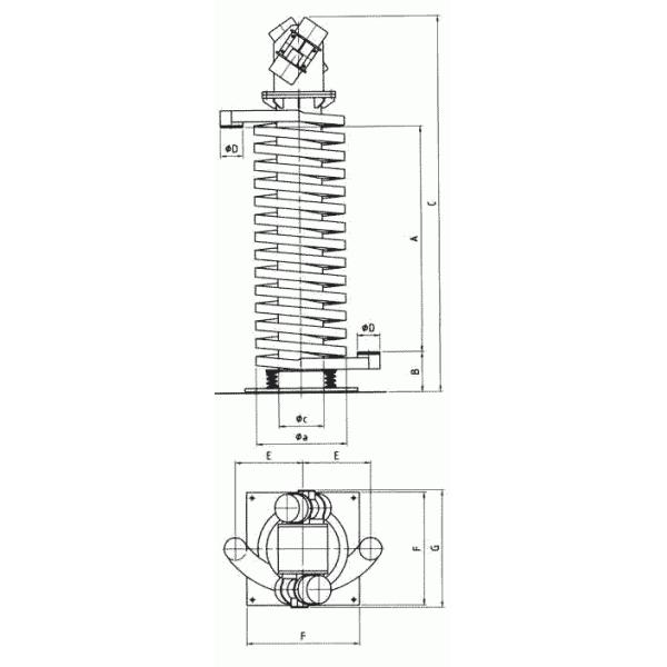 Vibrating Industrial Conveyor Systems Vertical Spiral Elevator Conveyor