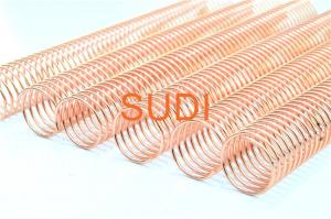 China Rose Gold Pitch 4:1 1-1/2 Inch Metal Spiral Coils For Book Binding on sale
