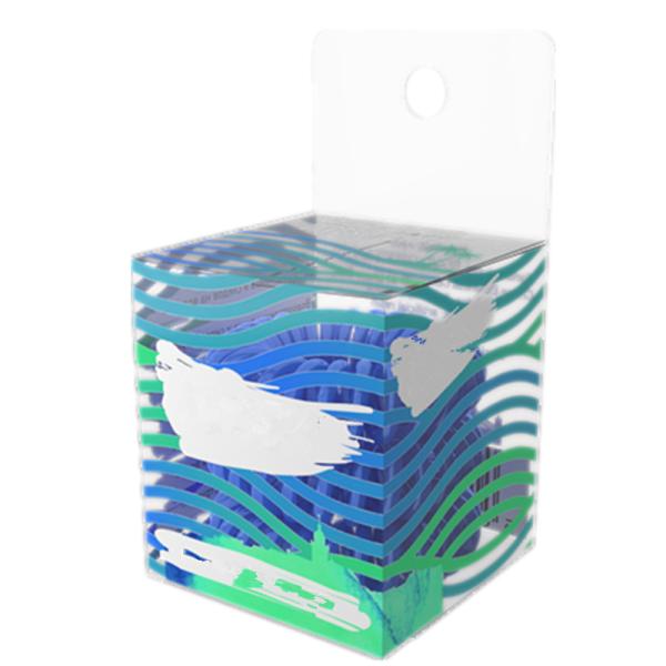 Clear 1mm Square Plastic Box Packaging PETG Threaded Individual Macaron Box