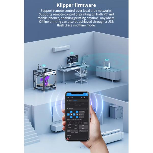 Antinsky Tronxy VEHO 600 Pro 2E 2-In-1 3D Printer Dual Extruder Large Size Direct Drive 3D Printer 600x600x600mm 3d Printer Kit