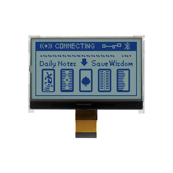 COG LCD Display 12864 White and blue dot matrix high definition display 3.3V Suitable for instrumentation Wide temperature HTG12864-125-11W