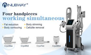 Quality Max cryolipolysis 2019 fat freeze cryo cooling slimming machine,4 handles can work at the same time for sale