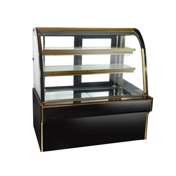 1200mm Luxury Cake Display Freezer With Black Marble Base Danfoss Compressor